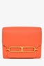 Hermès Orange Evercolour Leather 'Sac Roulis' 23 Crossbody