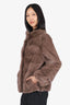 Vintage Brown Mink Fur Jacket Estimated Size M