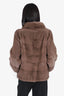 Vintage Brown Mink Fur Jacket Estimated Size M