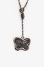 Bottega Veneta Sterling Silver Butterfly Pendant Necklace
