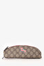Gucci Brown Coated Canvas Supreme GG Cat Pouch
