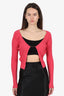Jacquemus Pink Rib Le Chouchou 'La Maille Pralù Longue' Cardigan Size 34