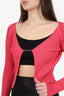 Jacquemus Pink Rib Le Chouchou 'La Maille Pralù Longue' Cardigan Size 34