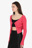 Jacquemus Pink Rib Le Chouchou 'La Maille Pralù Longue' Cardigan Size 34