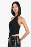 Alexander Wang Black Wool Asymmetric Corset Size 6