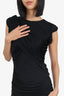 Alexander Wang Black Ruched Mini Dress Size 4