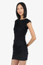 Alexander Wang Black Ruched Mini Dress Size 4