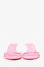 Alexander Wang Pink Strappy Crystal Embellished 'a' Kitten Heels Size 39.5