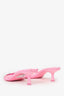 Alexander Wang Pink Strappy Crystal Embellished 'a' Kitten Heels Size 39.5