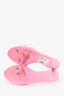 Alexander Wang Pink Strappy Crystal Embellished 'a' Kitten Heels Size 39.5