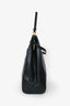 Jil Sander Black Leather Logo Shoulder Bag