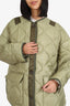 The Frankie Shop Green Teddy Quilted Jacket Size M