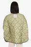 The Frankie Shop Green Teddy Quilted Jacket Size M