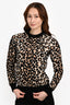 Celine Cheetah Print Crewneck Sweater Size XS