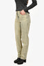 Gucci Monogram Denim GG Straight Leg Jeans Size 25