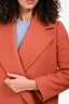 Stella McCartney Rust Wool Peacoat Size 38