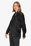 Dries Van Noten Black Cupro Button-Up Shirt Size 36