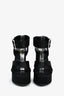 Saint Laurent Black Satin Bianca Platform Sandals Size 37