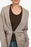 Brunello Cucinelli Taupe Cashmere Buckled Front Detail Cardigan Size M
