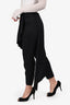 Hellessy Black Striped Pants with Skirt Overlay Size 8
