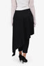 Hellessy Black Striped Pants with Skirt Overlay Size 8