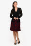 Louis Vuitton Navy/Red Tweed Mini Skirt Size 38