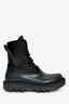 Givenchy Black Rubber/Fabric/Leather Lace Up Boots Size 41