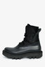 Givenchy Black Rubber/Fabric/Leather Lace Up Boots Size 41