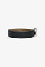 Hermès Black/Taupe Reversible Leather Belt Size 90