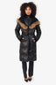 Rudsak Atelier Noir Puffer Coat with Racoon Fur Hood Size M