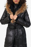Rudsak Atelier Noir Puffer Coat with Racoon Fur Hood Size M