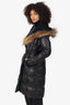 Rudsak Atelier Noir Puffer Coat with Racoon Fur Hood Size M