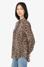 Equipment Leopard Print Silk Blouse Size XS