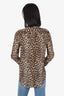Equipment Leopard Print Silk Blouse Size XS