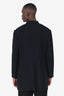 Comme des Garcons Black Wool Single Breasted Blazer Size L Mens