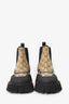 Gucci Black/Beige Monogram Novo Chelsea Boots Size 36.5