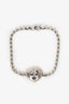 Gucci Sterling Silver Interlocking G Heart Bead Bracelet