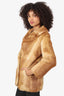 Vintage Brown Rabbit Fur Coat Size 6