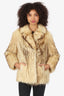 Herman Furs Cream/Brown Fur Short Coat Estimated Size M