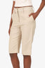 Louis Vuitton Beige Patterned Shorts Size 36