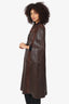Gucci Brown Leather/Suede Cape Size 38