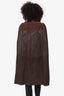 Gucci Brown Leather/Suede Cape Size 38