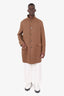 Loro Piana Brown Cashmere Torino Coat Size XL Mens