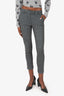 MaxMara Grey Wool Slim Leg Trousers Size 2