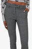 MaxMara Grey Wool Slim Leg Trousers Size 2
