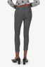 MaxMara Grey Wool Slim Leg Trousers Size 2