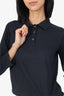 Prada Black Long Sleeve Collared Top Size L