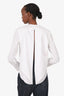 Dion Lee White Open Back Blouse Size 2