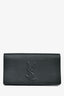 Saint Laurent Black Leather Belle de Jour Clutch