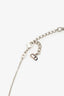 Christian Dior Silver Tone Double Star Necklace